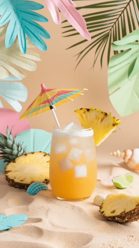 Dieser Drink bringt Karibik-Flair direkt in deinen Garten. Kinder lieben den süß-cremigen Geschmack – fast wie ein alkoholfreier Piña Colada.