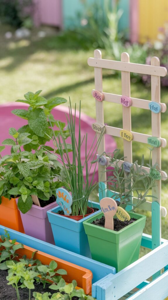Ein Mini-Garten für kleine Gärtner:innen. Hier lernen Kinder spielerisch Pflanzen kennen – und dürfen naschen.