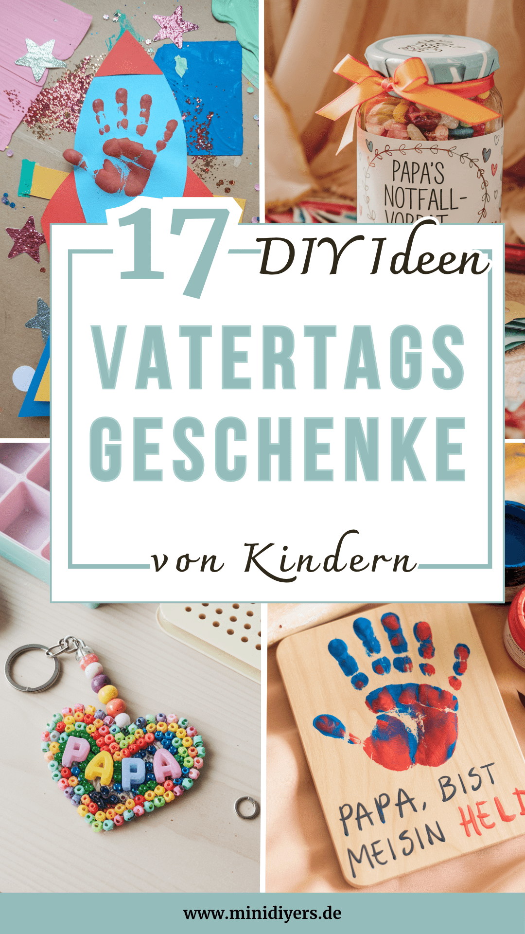 Vatertagsgeschenke mit Kindern basteln