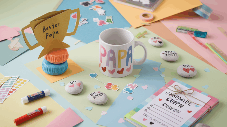 Vatertagsgeschenke basteln mit Kindern