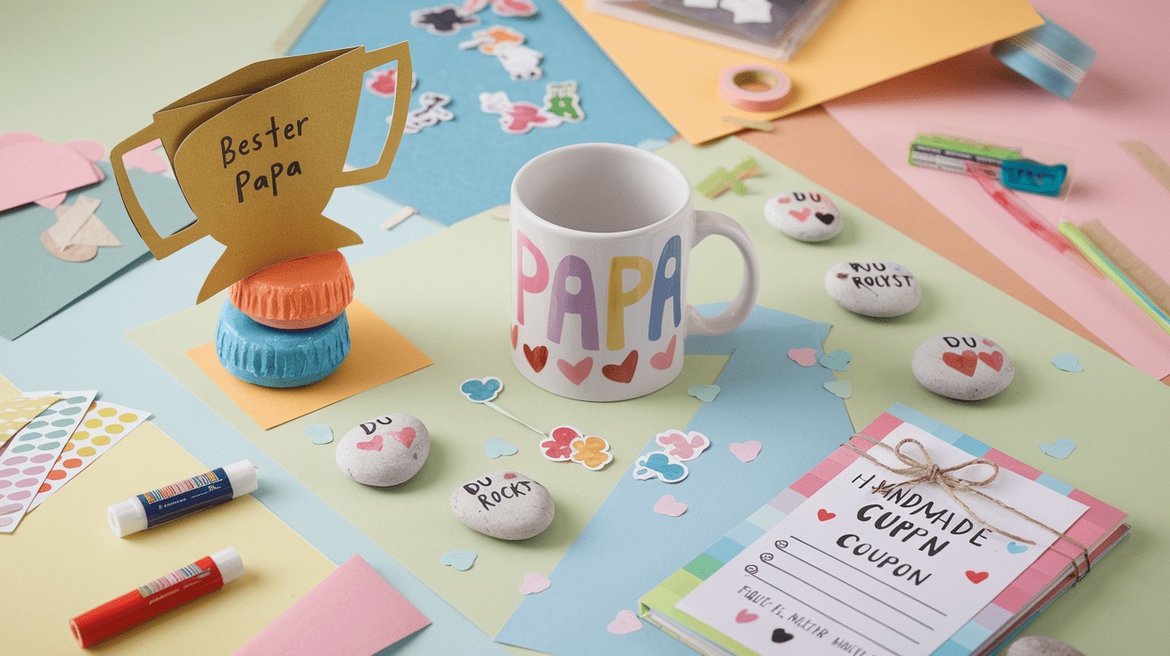 Vatertagsgeschenke basteln mit Kindern