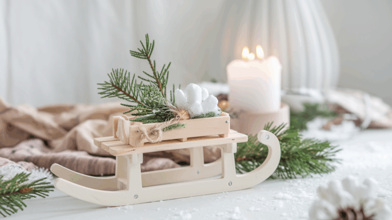 DIY Schlitten-Deko basteln: Kreative Winterdeko zum Selbermachen