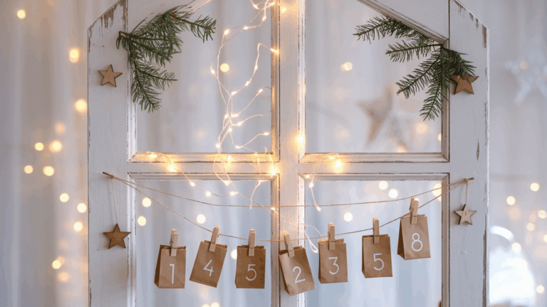 Fensterrahmen-Adventskalender selber machen – nostalgische DIY-Idee für Weihnachten