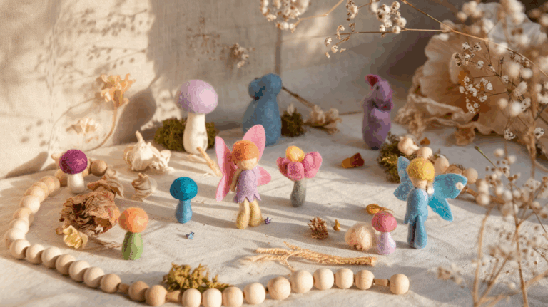 Filzen mit Kindern: Wie einfach kleine Märchenwelten entstehen