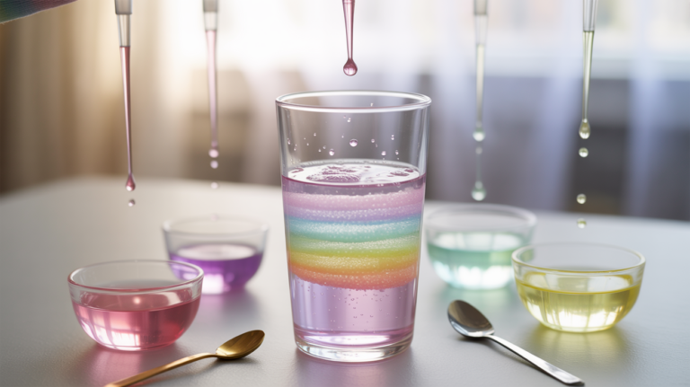 Rainbow Rain – Schwebe-Regenbögen im Glas selber machen
