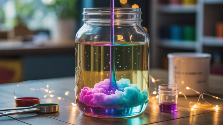 Liquid Firework im XXL Glas – wenn Farben wie Feuerwerk im Wasser tanzen