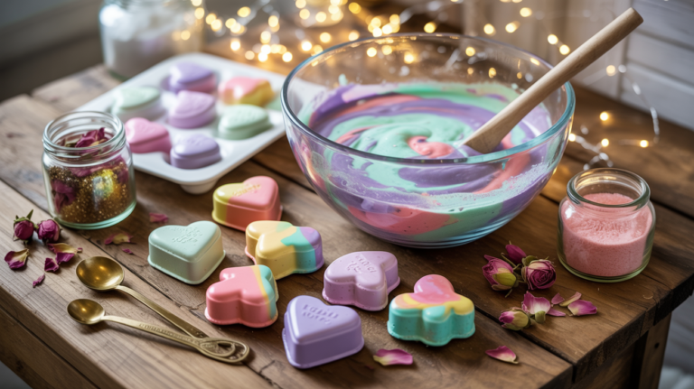 Bunte Badebomben selber machen