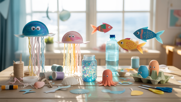 16 kreative Unter dem Meer Bastelideen für Kinder