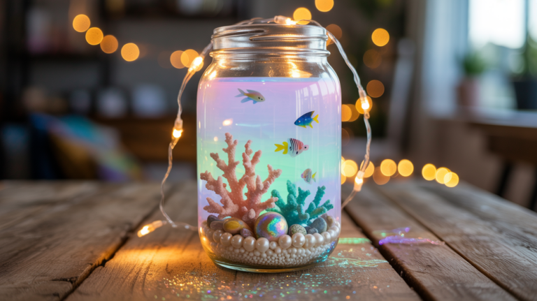 Mini Aquarium im Glas – eine kleine Unterwasserwelt zum Selbermachen