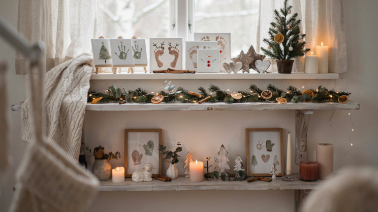 12 zauberhafte Ideen für Babys erstes Weihnachten zum Basteln