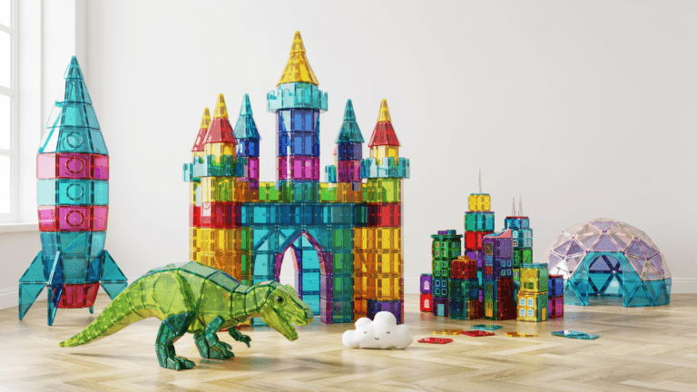 14 gigantische Bauwerke mit Magnetbausteinen, die Kinder sofort nachbauen möchten