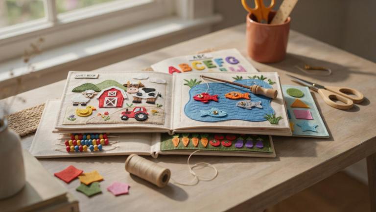 15 kreative Quiet Book Ideen für Kinder, die stundenlang beschäftigen