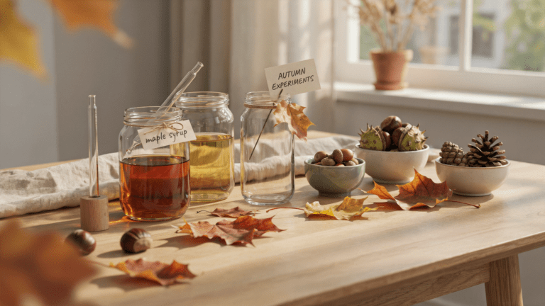 16 einfache Herbst Experimente für Kinder für gemütliche Nachmittage