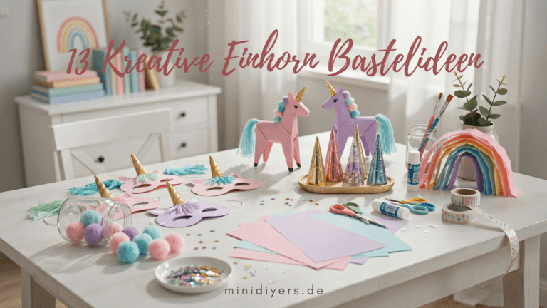 13 kreative Einhorn Bastelideen für kleine Träumer