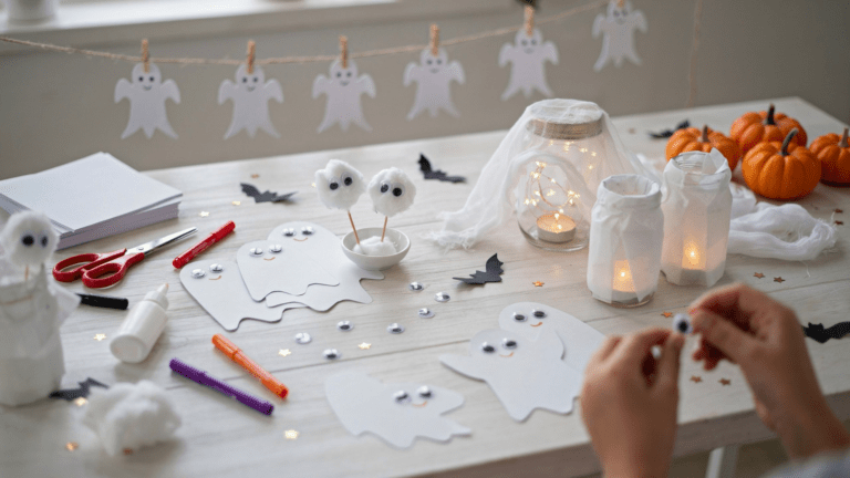 11 gruselige Geister Bastelideen für Kinder, die richtig viel Halloween Spaß bringen